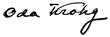 firma de Oda Krohg