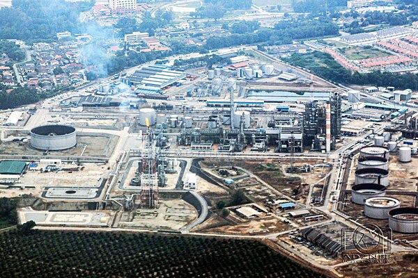 An oil refinery in Port Dickson