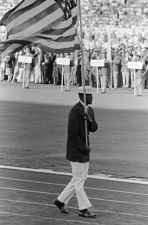 Johnson at the 1960 Summer Olympics in Rome