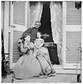 Major General E.O.C. Ord and his family on the South Portico of the White House of the Confederacy, ca. April - June 1865. Library of Congress. (LC-B811-3384)