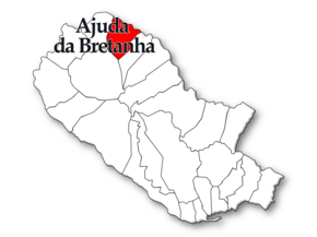 Localização no município de Ponta Delgada