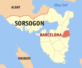 Barcelona na Sorsogon  Coordenadas : 12°52'10"N, 124°8'31"E