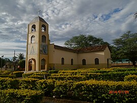 Igreja Matriz de Nossa Senhora da Abadia, padroeira municipal.[1]