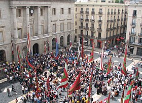 Демонстрация на площади Святого Иакова