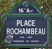 Plaque Place Rochambeau - Paris XVI (FR75) - 2021-08-18 - 1.jpg