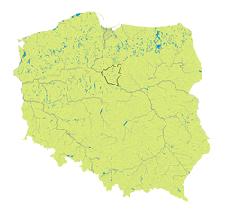 Vị trí Dobrzyń trên quốc địa Ba Lan.