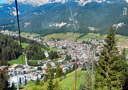 Skyline of Pozza di Fassa