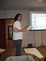 Gustavocarra presenta proyectos a llevar a cabo por Wikimedia.