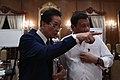 President Rodrigo Duterte chats with Presidential Legal Counsel Salvador Panelo after the 5th Cabinet meeting.jpg