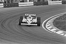 Alain Prost took his second Formula One win after leading all but one of the 72 laps. Prost at 1981 Dutch Grand Prix.jpg