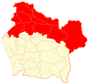 Location in the Araucanía Region