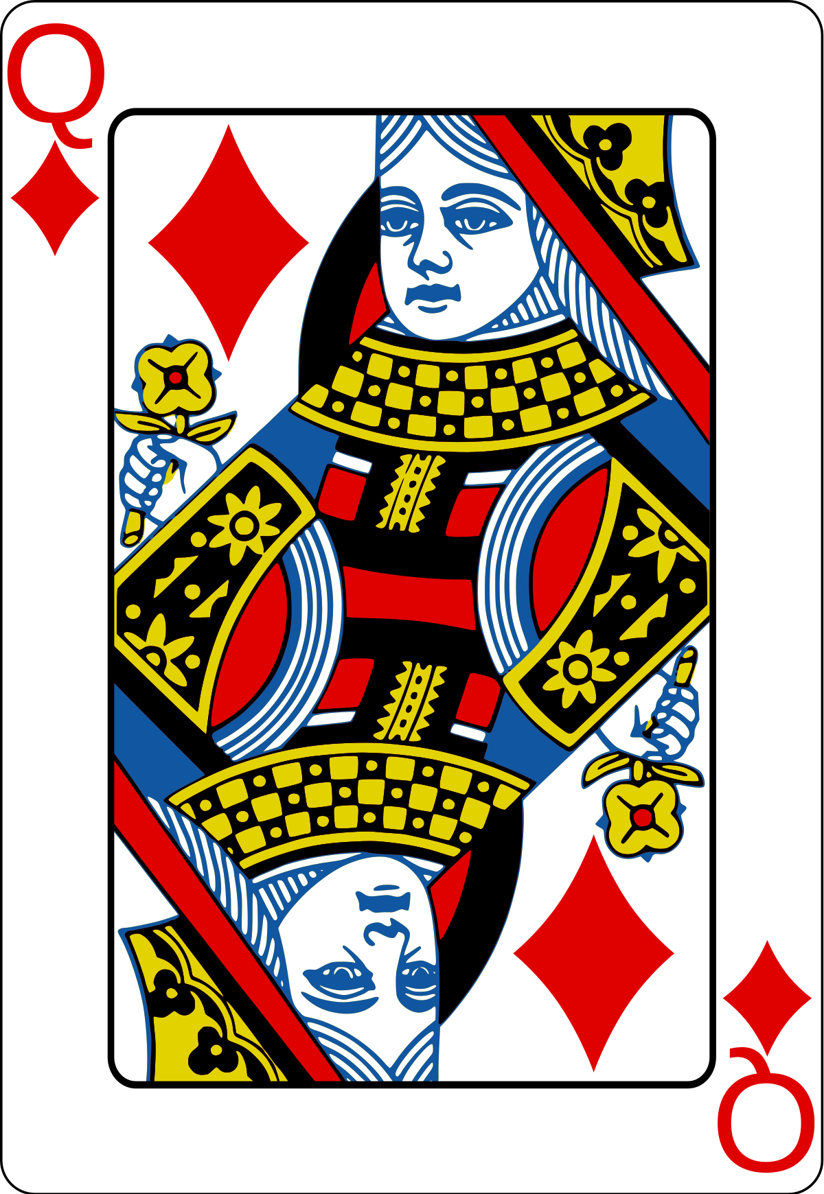 Download File:Queen of diamonds2.svg - Wikimedia Commons