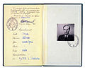 Шведски дипломатски пасош од 1944 година.