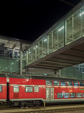 Footbridge at Regensburg Central Station