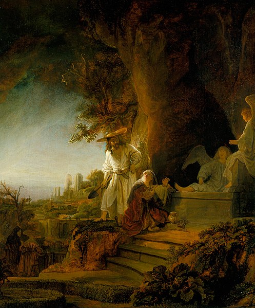 File:Rembrandt van Rijn - Christ and St Mary Magdalen at the Tomb - Google Art Project.jpg