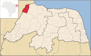 Kart over Baraúna