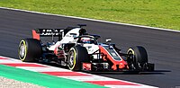 Romain Grosjean Haas VF-18 Barcelona testing.jpg