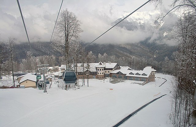 Rosa Khutor Alpine Resort, the venue for alpine skiing