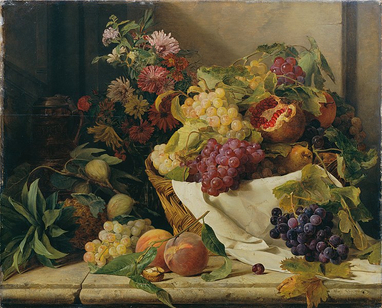File:Rosalia Amon - Stillleben mit Früchten und Blumen - 7918 - Kunsthistorisches Museum.jpg