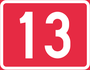 National Road 13 Schild}}