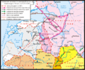 Границы русских княжеств в 1239—1245 гг