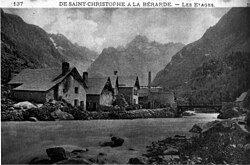 Saint-Christophe-en-Oisans, de Saint-Christophe à la Bérarde - les Etages, vers 1935, p192 de L'Isère les 533 communes.jpg