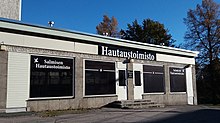 A funeral home in Jyvaskyla, Finland Salmisen hautaustoimisto.jpg