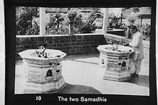 Samadhis of Kasturba Gandhi and Mahadev Desai at Aga Khan Palace, Pune