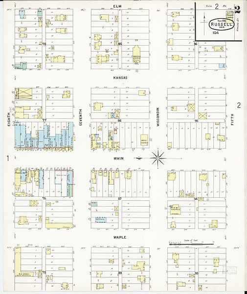 File:Sanborn Fire Insurance Map from Russell, Russell County, Kansas. LOC sanborn03068 003-2.jpg