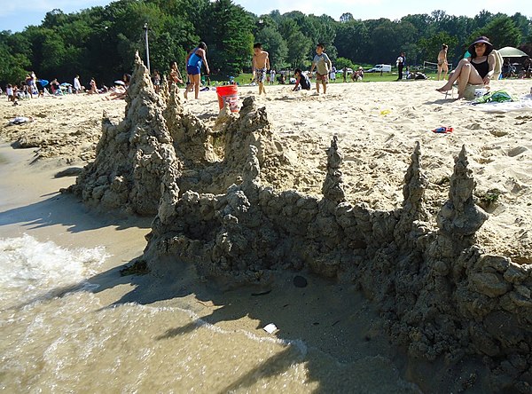 Sandcastle at Lake Hopatcong.