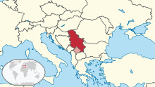 Serbia in its region (claimed hatched).svg