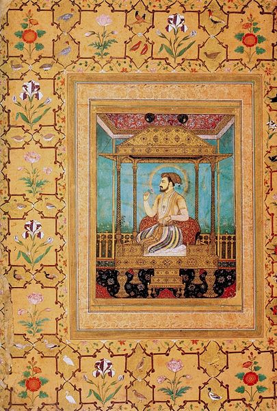 File:Shah Jahan on The Peacock Throne.jpg