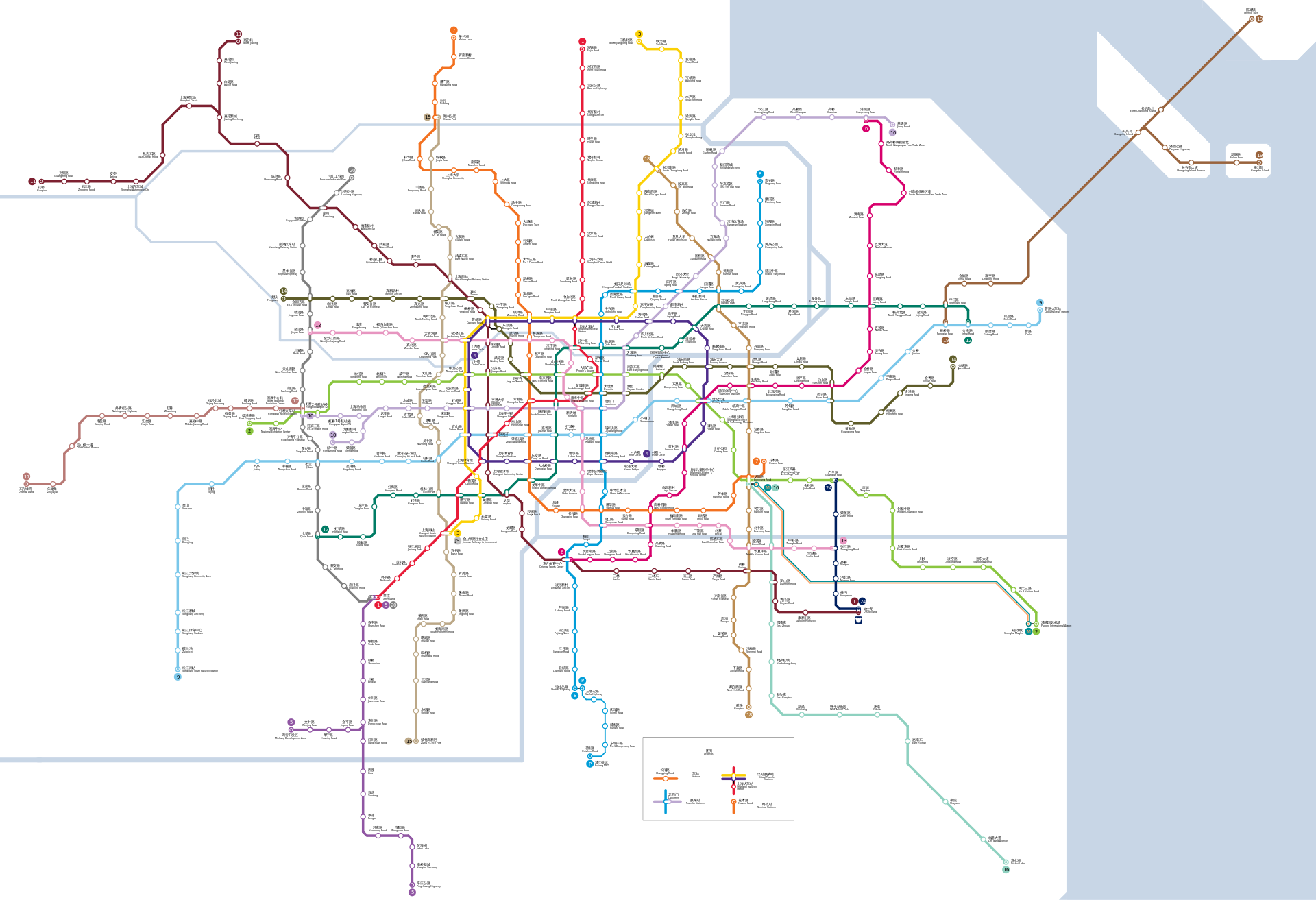 Planned Shanghai Metro Map