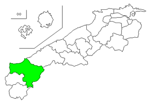 Location of Masudas in the prefecture