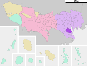 Poziția localității Shinagawa