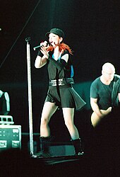 Shirley Manson and Steve Marker on-stage at San Diego's Street Scene ShirleyMansonbleedlikemetur05.jpg