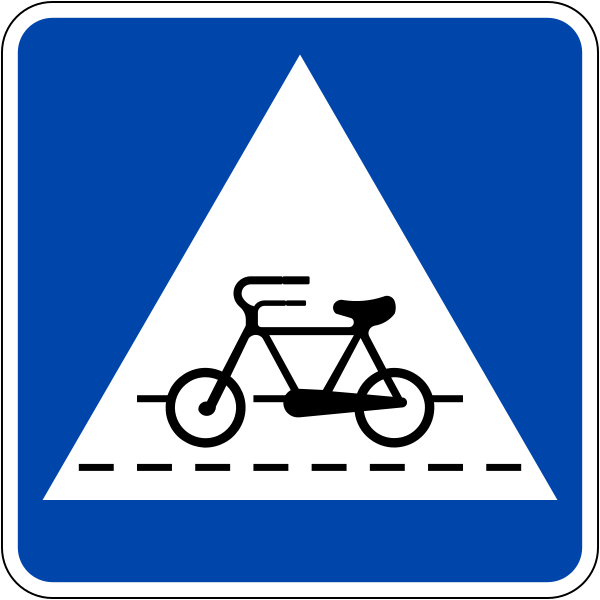 File:Singapore road sign - Informatory - Bicycle crossing.svg