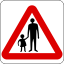 Singapur-Schild - Warnung - Pedestrians.svg