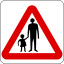 Singapurská dopravní značka - varování - Pedestrians.svg