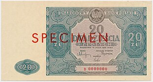 Specimen 20 złotych 1946 awers.jpg