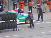Kinser in a 2006 IROC race at Texas Steve Kinser Pit Stop (125042934).jpg