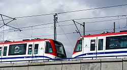 A couple of Alstom Metropolis 9000 Series used for Santo Domingo Metro Stodgo metro.jpg