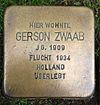 Stolperstein Emmerich Kaßstraße 59 Gerson Zwaab