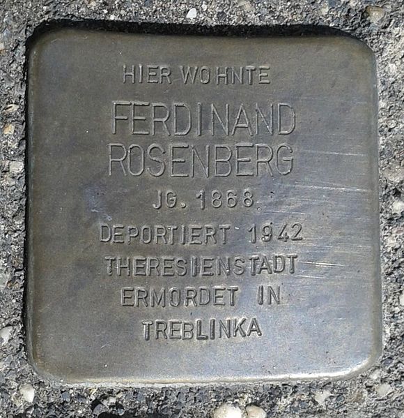 File:Stolperstein Hachenburg Koblenzer Straße 12 Ferdinand Rosenberg.jpg