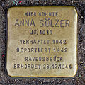 Stolperstein für Anna Sölzer (Friesenwall 18)