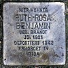 Stolperstein Schmarjestr 9b (Zehl) Ruth-Rosa Benjamin.jpg