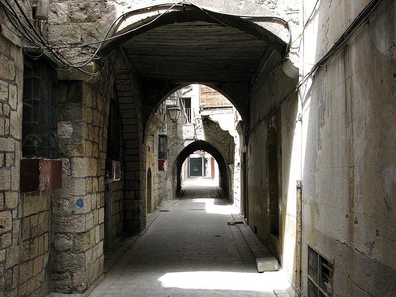 File:Streets of the old city of Aleppo 3, Aleppo, Syria.jpg