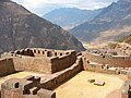 View of the Sacred Valley from Intiwatana ceremonial and religious area of the Inca complex. [3]