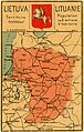 Swiss postcard with Vytis (Waykimas) and presumed territory of Lithuania, 1920.jpg