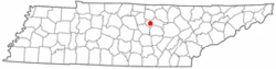 Location of Baxter, Tennessee